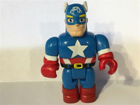Mega Bloks Marvel Captain America Lego Duplo Compatible 4" Tall
