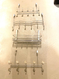 Four Over-the-door Hook Racks - $40 for all four