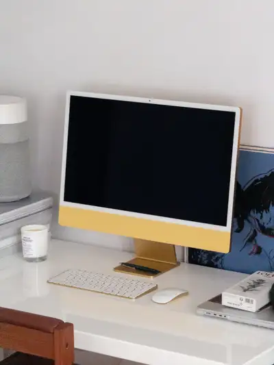 Apple iMac (24-inch, M1, 2021, 256GB SSD, 8GB RAM) — Yellow, View more