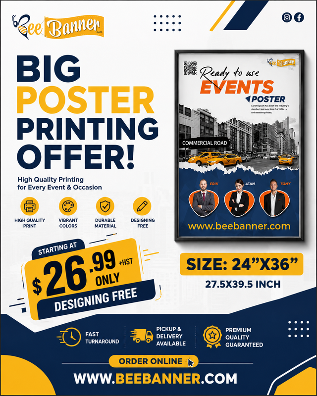 High-Quality Custom Posters for Every Business & Event