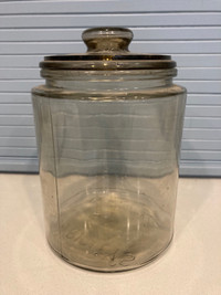 Antique Wrigley's Spearmint Gum Store Display Candy Glass Jar