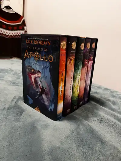 Trials of Apollo Five Book Hardcover Set by Rick Riordan, View more