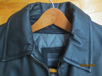 Leather Jacket, Black, Adult, Mens