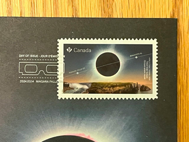 Canada Stamp Solar Eclipse 2024 First Day Cover in Arts & Collectibles in Ottawa - Image 3