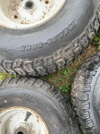 Larwn tractor rims and tires 