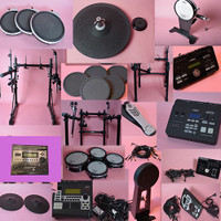 Roland Vdrums + Yamaha DTX Electronic Drum Set Parts Components