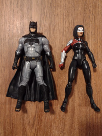 DC 6 inch action figures Batman and Katana