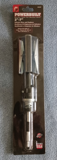 PowerBuilt Cylinder Hone & Glazer 2" -7"-Made in USA