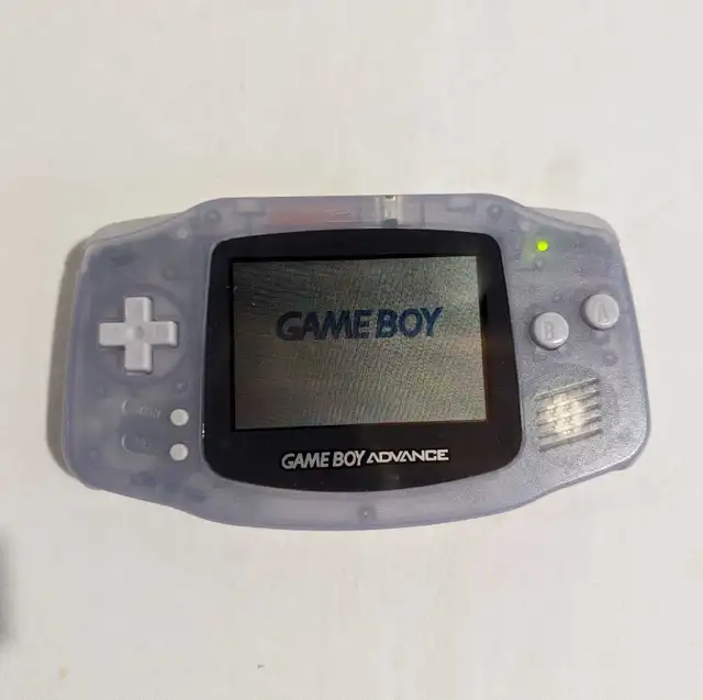 Gameboy Advance Clear Glacier Handheld Console GBA Nintendo in Older Generation in Charlottetown - Image 2