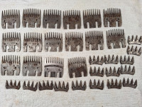 Lot of 32 used Sheep Shearing Blades - Stewart 4H-A and 4H-B