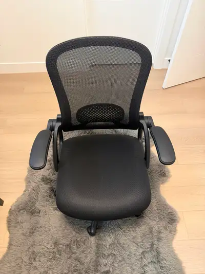 Brand new ergonomic office chair with breathable mesh back, built-in lumbar support, flip-up padded...
