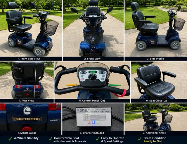 Scooter  *Brand New Batteries* Fortress 1700 TA in Health & Special Needs in St. Catharines - Image 2
