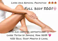 Laser Hair Removal, IPL Rejuvenation, and all Aesthetic services