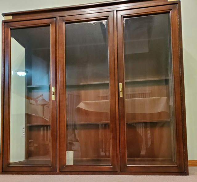 Glass Upper China Cabinet in Hutches & Display Cabinets in Edmonton