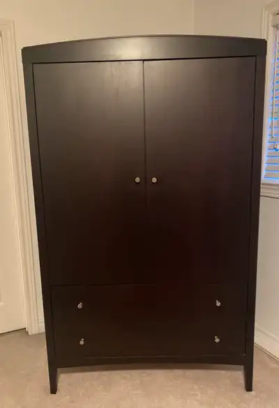 Sears Armoire and Dresser Both in excellent condition. Both solid wood. Armoir $450 (pics 1-5) L 22”...