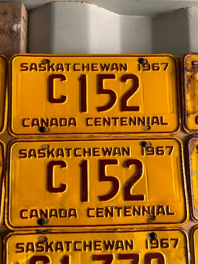 1967 Saskatchewan C152 matching pair in good condition. Commercial plates $150 phone or text if inte...