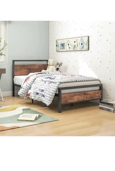Twin Bed Frame with Mattress , View more