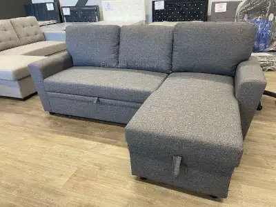 Back in Stock for only $849‼️ Available Colors: Light Grey Dark Grey Beige Reversible chaise with st...