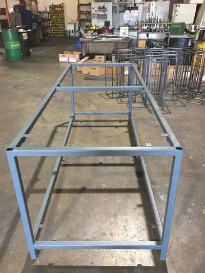 Work table frames Heavyduty all welded workbench frame (Made in Canada) These all welded extra heavy...