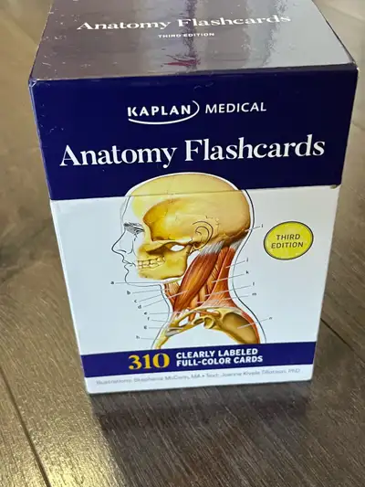 Anatomy flashcards * 310 full-colour cards * Clearly labelled diagrams * Third Edition