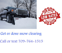 Residential snow clearing call or text 709-764-1515