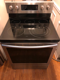 Samsung stainless steel glass top stove