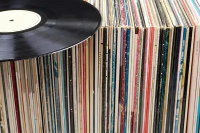 Vintage Vinyl LP Records Collection, 54 Albums, View more
