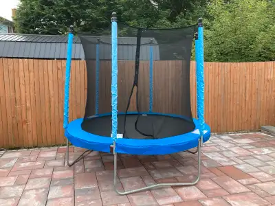 Excellent condition 8’ trampoline with netting. One year old. Kids no longer use it and would like t...
