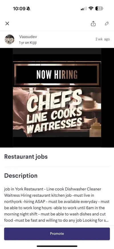 RESTAURANT JOB, View more