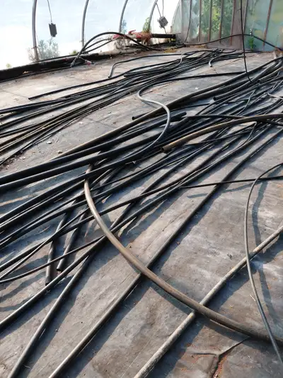 Poly pipe black assorted diameters., View more