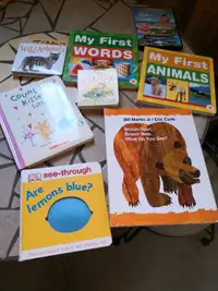 Babies/Toddlers Board Books and DVD, 8 in total