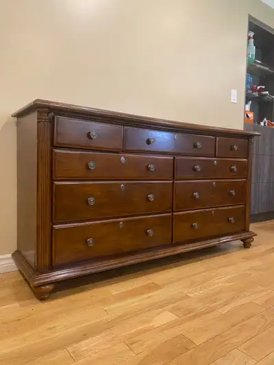 Beautiful Cherry Wood 9 Drawer Dresser (CAN DELIVER), View more