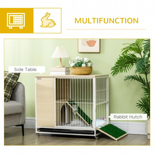 Indoor Rabbit Hutch Furniture with Wheels in Small Animals for Rehoming in Markham / York Region - Image 4