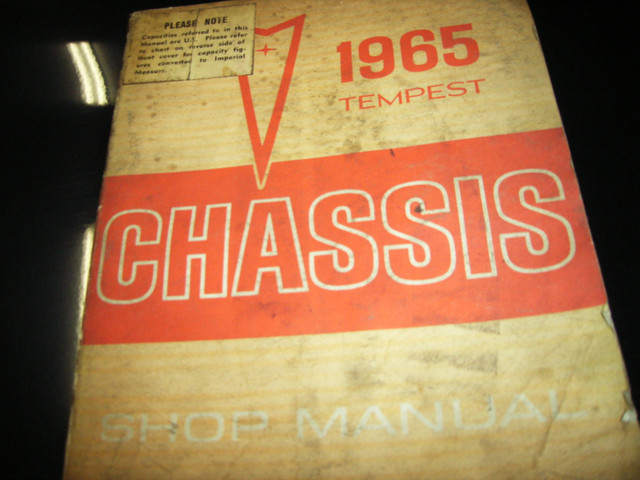 1965 Pontiac Tempest shop manual in Other Parts & Accessories in Oakville / Halton Region