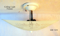 Vintage Light Fixtures 2 bulb 60-watt, semi-flush 7 units @$10ea