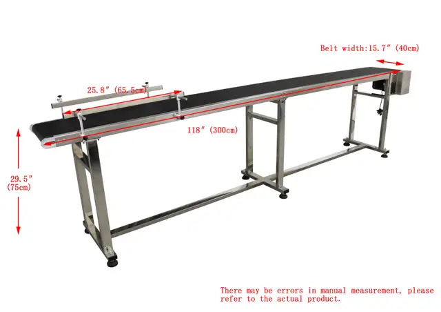 118x15.7inch Industrial Belt Conveyor w/Double Guardrail 230479 in Other in City of Toronto - Image 10