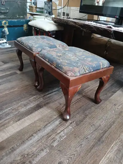 Vintage Footstools - Matching pair, View more