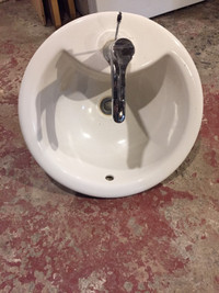 Stylish Vessel Sink with Moen Faucet - $100