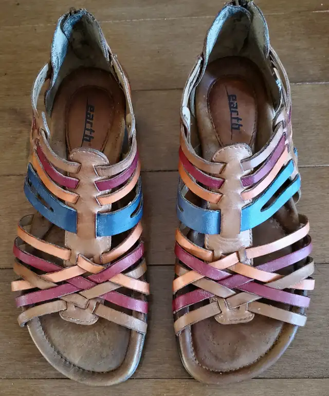 "EARTH" WOMEN'S LEATHER SANDALS in Women's - Shoes in Calgary - Image 2