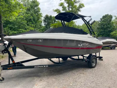 2012 RINKER MTX 200 VERY WELL MAINTAINED AND ALL SERVICE UP TO DATE. 4.3L MPI MERCRUISER, CUSTOM TRA...
