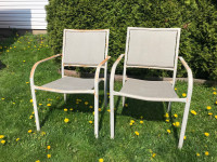 Set Of Outdoor Metal Lawn Chairs For Deck Patio Backyard