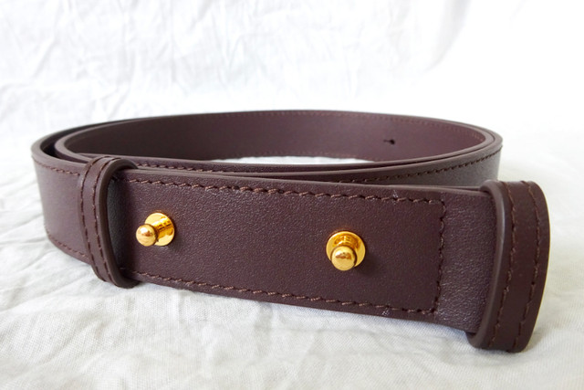 WANT Les Essentiels unisex maroon leather belt - NEW. in Men's in Markham / York Region - Image 3