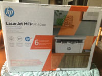 New HP M140we B/W Laser Printer/Scan/Copy