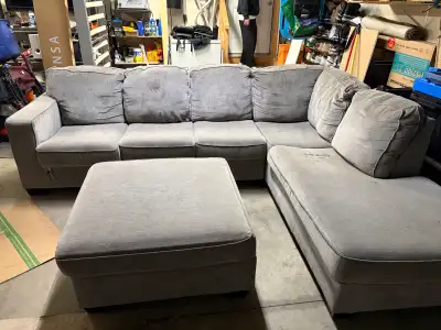 Sectional sofa with ottoman, View more