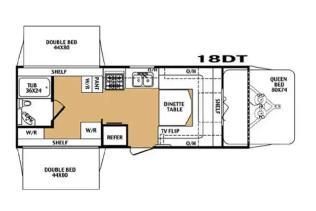 RARE find! 3 POP-OUT beds! Thor Tahoe Lite (sleeps 9)  in RVs & Motorhomes in Delta/Surrey/Langley - Image 8