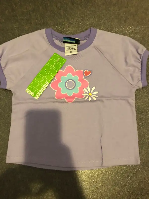 Brand New Purple Flower T-shirt - NWT - 3X - NWT628647441658901229