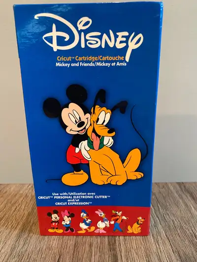 Cricut Mickey and friends cartridge. Comes with box. No longer have the instruction manual or keyboa...