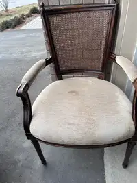 2 rattan side chairs