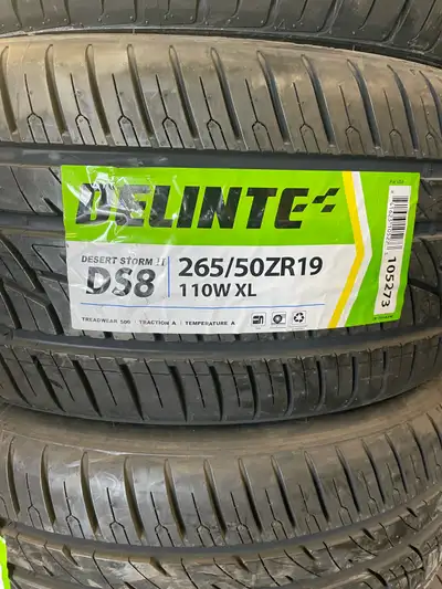 All season Tires Delinte 265/50 R19 ONLY $185 each Installation & Balance on site Txt or call403☎️59...