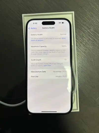 Brand new IPhone 16. 128gb Black with screen protector and case. Purchased in January, used for a mo...